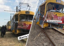 КамАЗ протаранил трамвай №7 в Волжском