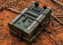 Саперы работают на месте падения обломков БПЛА в Волгоградской области 