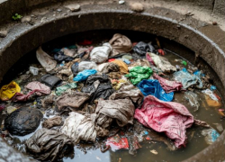 Бетоном и тряпками забили канализацию странные соседи в Волгограде