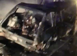 Появилось видео с места смертельного ДТП с двумя трупами в Волгоградской области