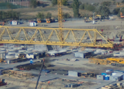 На строящемся стадионе в Волгограде завершили укладку бетона в секторе В