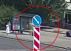 Иномарка сбила курьера "Яндекс.Еды" в центре Волгограда — видео