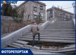 Лестница амфитеатра обвалилась в Волгограде после визита Медведева 
