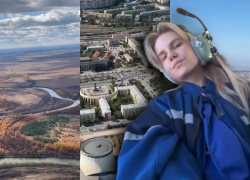 «Мама, скорее бежим к окну, вертолет летит»: врач показала Волгоград с борта санавиаиции 