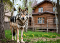 Волки снова вышли к людям в Волгоградской области 