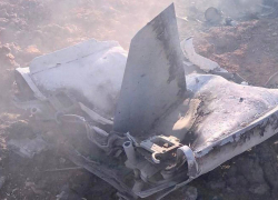 Неизвестный беспилотник рухнул в Волгоградской области: фото с места