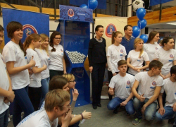 Елена Слесаренко приняла участие в открытии "Футбольных часов" в Волгограде