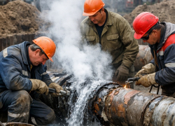 Авария в Заканалье оставила волгоградцев без горячей воды и тепла