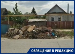 Мусорный коллапс: два месяца жители поселка в Волгоградской области наблюдают мусор из окон своих домов