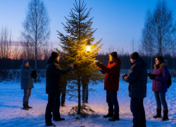 Почему на елках не горят гирлянды, объяснила мэрия Волгограда