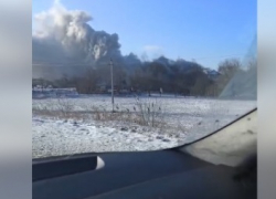 Черный занавес из дыма: в Волгоградской области в Рождество сгорело кафе 