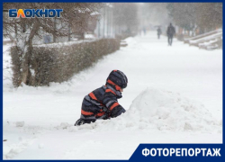 Заснеженный Волгоград в последний день новогодних каникул в объективе фотографа