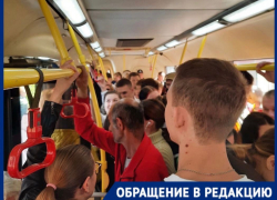 Волгоградка показала месиво из пассажиров в автобусе №55