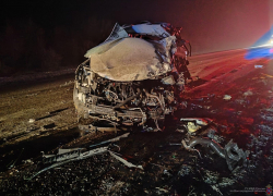 На заснеженной трассе в Волгоградской области разбился водитель Kia