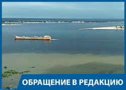 Волгоградец снял на видео сомнительные выбросы в Волгу