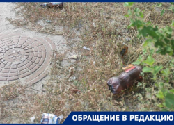 Сотрудница Волжской ГЭС пожаловалась на мусор от автомобилистов, стоящих в пробке