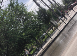 Проспект Ленина в Волгограде утонул в кипятке: видео 