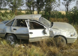 Женщина-водитель и ее 12-летний пассажир пострадали, перевернувшись на Daewoo под Волгоградом 