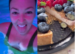 Похудевшая Ирина Дубцова показала, как отдувается за кусочек торта