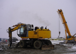 В Волгограде начался этап закладки фундамента под 120-метровое колесо обозрения