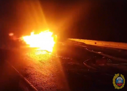 Горящие иномарки из США и Китая сняли на видео под Волгоградом: два человека погибли