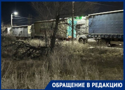 Гигантская пробка фур заполнила въезд в Волгоград