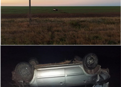 31-летний водитель трагически погиб, перевернувшись в Волгоградской области на Lada Granta