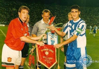 Водку и черную икру подарили Бэкхему в Волгограде: показываем легендарный матч «Манчестер Юнайтед» — «Ротор»