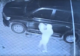 Поджог двух ВИП-авто попал на видео в Волгоградской области