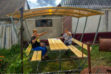  Беседки из поликарбоната для дома и дачи от производителя - 