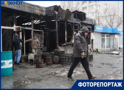 Шашлычная и аптека сгорели в Волгограде: последствия бушующего на 360 квадратах пожара