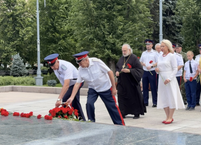 Представители казачества почтили память героев Великой Отечественной войны