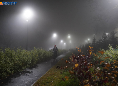 Неоновая готика: 35 фото невиданно плотного тумана в Волгограде