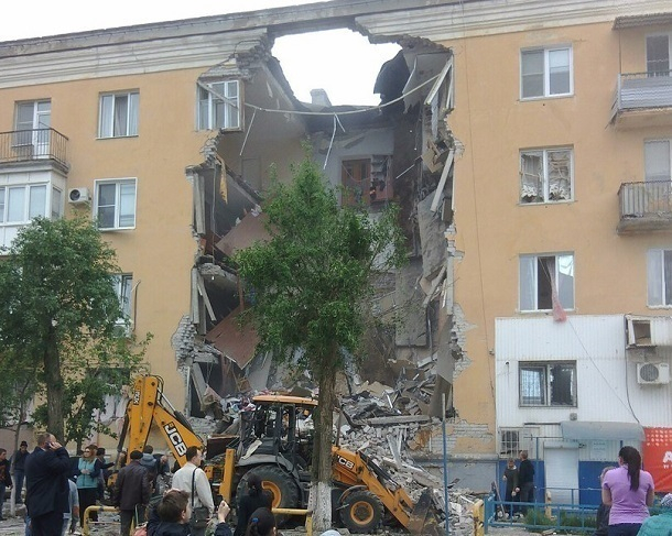 Жилой дом взорвался в Советском районе Волгограда
