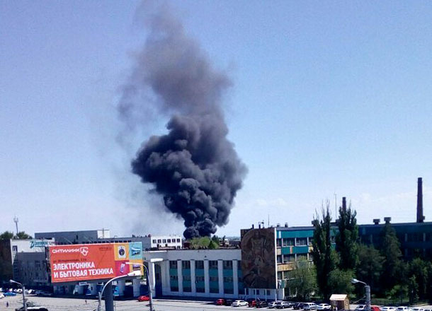Сгорел цех Волгоградского тракторного завода
