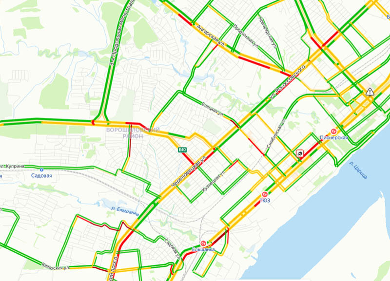Волгоград пробки на дорогах сейчас карта