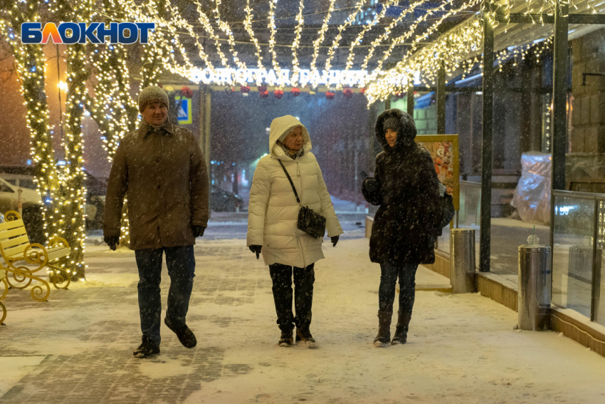 Суббота в Волгограде обещает быть теплой и снежной 
