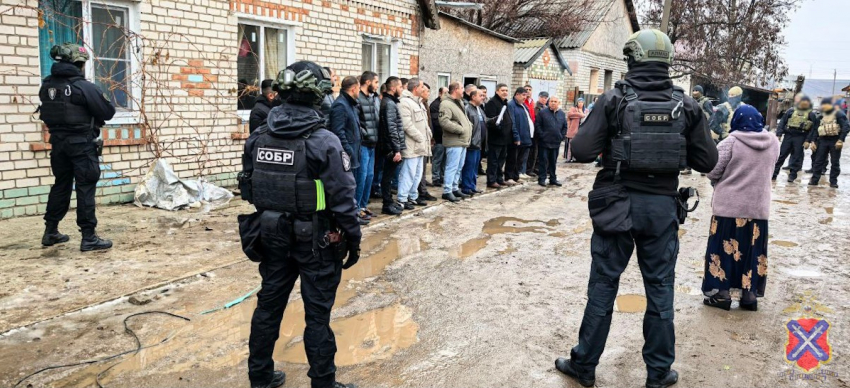 Цыган выстроили в шеренгу силовики в Волгограде