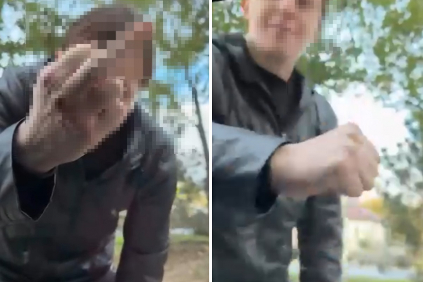 Дорожая разборка попала на видео в Волгограде: показывал нецензурщину и бил по стеклу