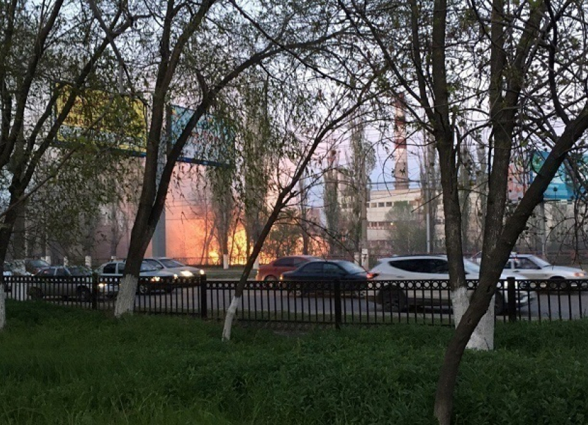В Волгограде загорелась сухая трава на проспекте Ленина
