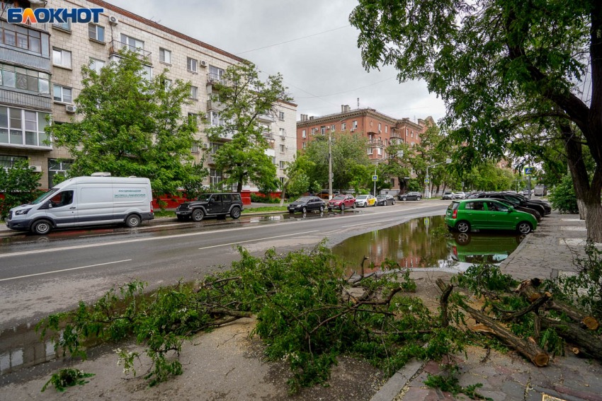 Рекламный щит с изображением бойца СВО рухнул в Камышине
