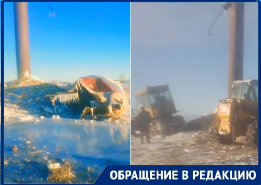 Рухнувшая водонапорная башня устроила коллапс селу под Волгоградом