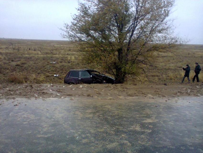 Под Волгоградом перевернулась «Нива»: 1 погиб и 3 пострадали