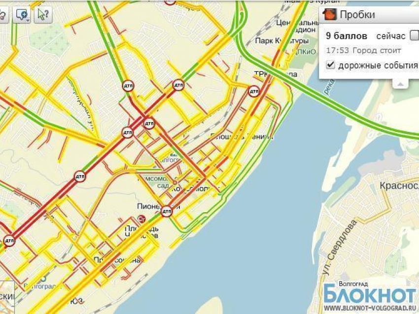 По мнению городских властей, в Волгограде заторов нет