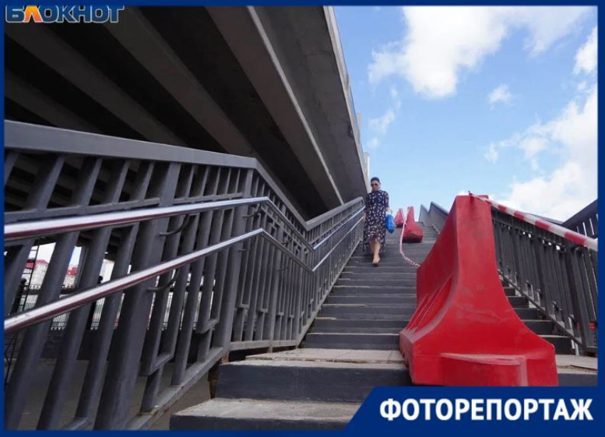 Экстренный ремонт начали на разваливающемся Комсомольском путепроводе в центре Волгограда