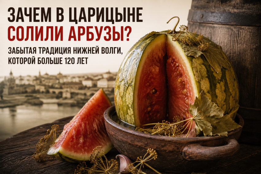 Зачем в Царицыне солили арбузы: история необычного рецепта Нижней Волги