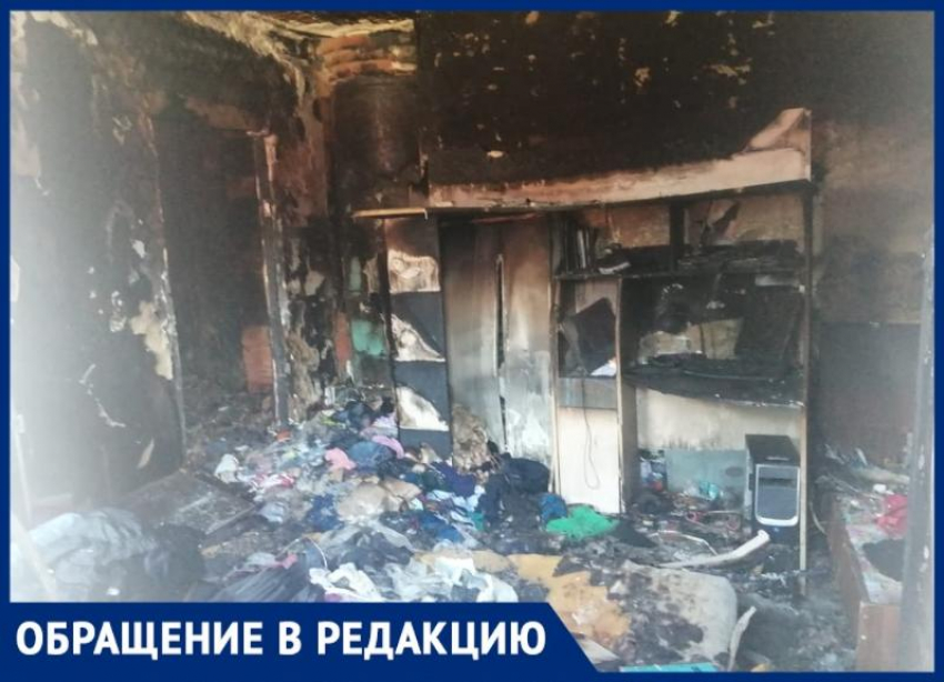 «Пришлось выпрыгивать в окна»: семья в Волгограде чудом спаслась из страшного пожара 