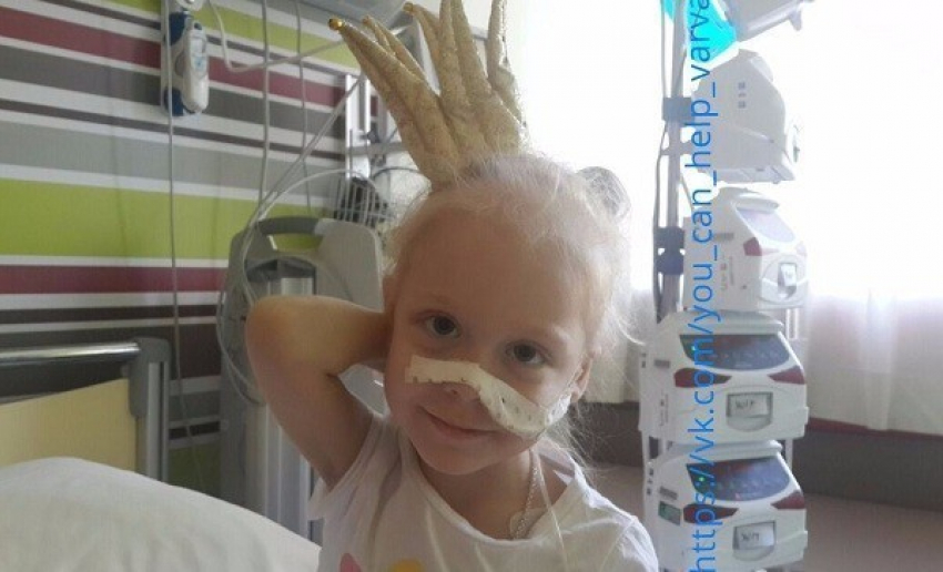 Больная раком девочка Варя из Волгограда отметила свое 4-летие в клинике в Бельгии