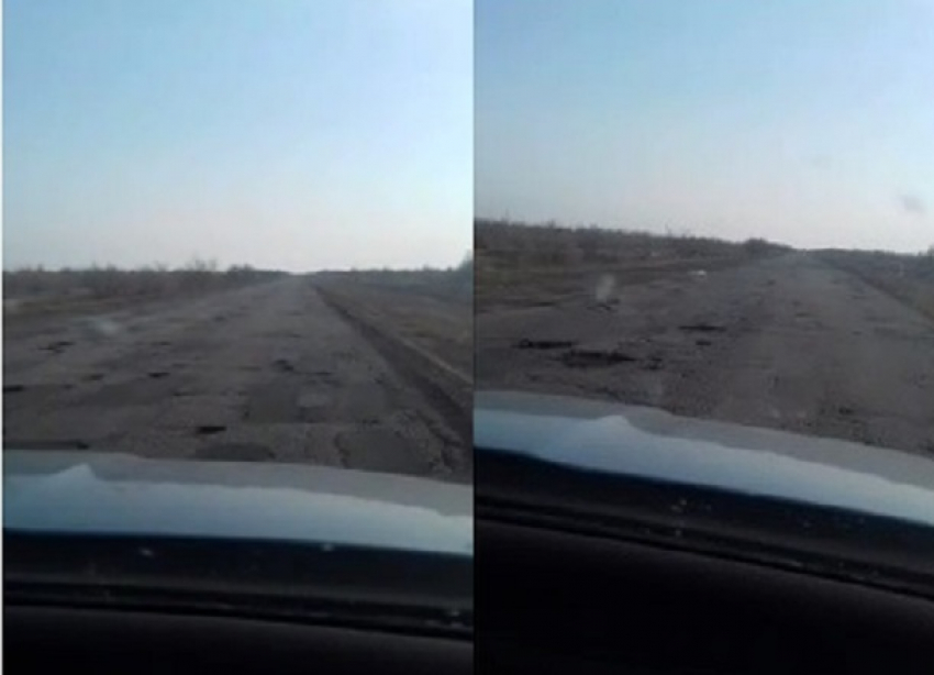 Житель Волгограда пожаловался на «убитую» трассу Волгоград-Палласовка