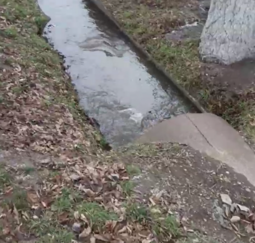 Канализационная жижа заполняет реку под Волгоградом: видео